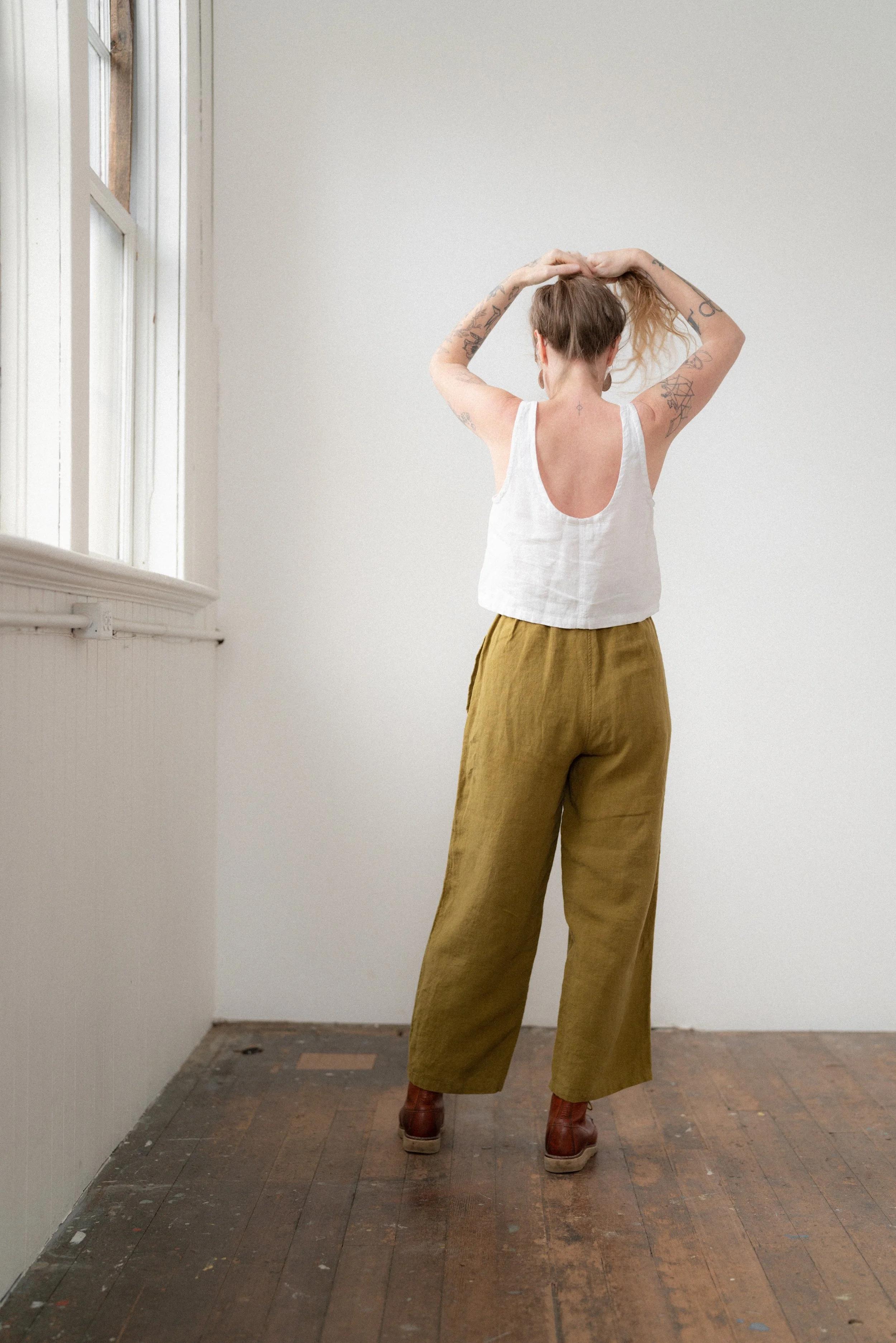 Nora Trouser — Moss Grey Atelier